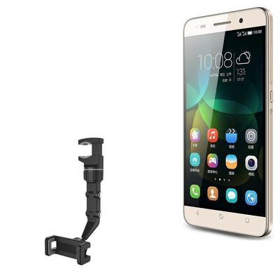 BoxWave Car Mount Compatible with Honor 4C - Rearview Mirror Car Mount, Rear View Mirror Adjustable GPS Car Mount - Jet Black