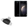 BoxWave Smart Gadget Compatible with Honor Magic - AllReader SD Card Reader, microSD Card Reader SD Compact USB - Jet Black view 1