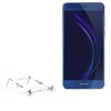 BoxWave Stand and Mount Compatible with Honor 8 - Pocket Aluminum Stand 3-in-1, Portable Multi Angle Viewing Riser - Metallic Silver view 1