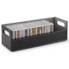 Stock Your Home CD Storage Box, Organizer Shelf for Movie Cases, DVDs, Cassette Tape Display Stand, Disc Holder Can Store Up to 40 CDs, Faux Leather (Black) view 1