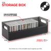 Stock Your Home CD Storage Box, Organizer Shelf for Movie Cases, DVDs, Cassette Tape Display Stand, Disc Holder Can Store Up to 40 CDs, Faux Leather (Black) view 2