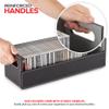 Stock Your Home CD Storage Box, Organizer Shelf for Movie Cases, DVDs, Cassette Tape Display Stand, Disc Holder Can Store Up to 40 CDs, Faux Leather (Black) view 4