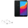 BoxWave Stand and Mount Compatible with Honor 7S - Pocket Aluminum Stand 3-in-1, Portable Multi Angle Viewing Riser - Metallic Silver view 1
