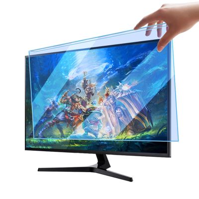 LIGUOYI HD Computer Screen Protector Film, 20 21.5 23 Inch Antis-Blue Light Filter for Computer Monitor Reduce Eye Fatigue, Hanging Type Screen Cover, Antis-Scratch, Removable, Reusable