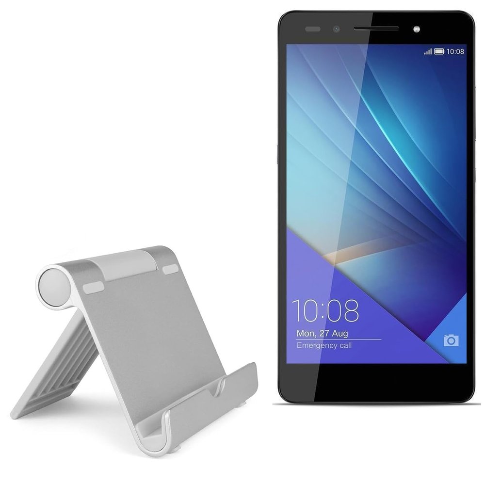 BoxWave Stand and Mount Compatible with Honor 7 - VersaView Aluminum Stand, Portable, Multi Angle Viewing Sturdy