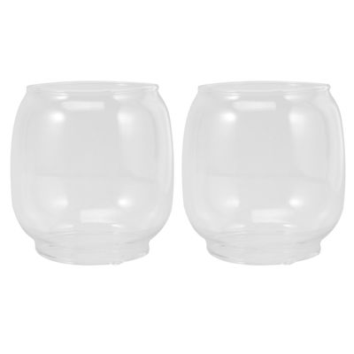 Glass Lantern Glass Lamp Chimney Kerosene Lamp Shade Retro Chimney Shade Tall Clear Oil And Kerosene Replacement For Vintage Oil Transparent 2pcs