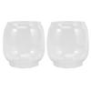 Glass Lantern Glass Lamp Chimney Kerosene Lamp Shade Retro Chimney Shade Tall Clear Oil And Kerosene Replacement For Vintage Oil Transparent 2pcs view 1