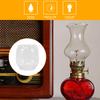 Glass Lantern Glass Lamp Chimney Kerosene Lamp Shade Retro Chimney Shade Tall Clear Oil And Kerosene Replacement For Vintage Oil Transparent 2pcs view 3