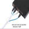 Alex Tech 25ft - 1.25 inch Cord Protector Wire Loom Tubing Cable Sleeve Split Sleeving for USB Cable Power Cord Audio Video Cable - Protect Cat from Chewing Cords - White view 3