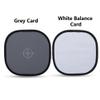 Joyzan Gray/White Balance Card, Double Sided 18% Gray Card and White Balance Disc Reference Reflector Grey Card with Carry Bag for Camera Photography view 2
