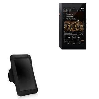 BoxWave Case Compatible with Pioneer XDP-300R - Sports Armband, Adjustable Armband for Workout and Running - Jet Black
