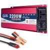 Power Inverter 2200w 3000w Pure Sine Wave Inverter Dc 12v 24v 48v 60v to Ac 110v-220v Power Inverter for Home Car Dual Digital Display Car Inverter,2200W-60Vto110V view 1