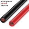 GaiRen Trolling Motor Battery Cable Extension Kit 5 Feet 8AWG Cable Extension 50Amp with Terminals for Fishing Boat Trolling Motor Solar Panel Automotive(Red & Black) view 3