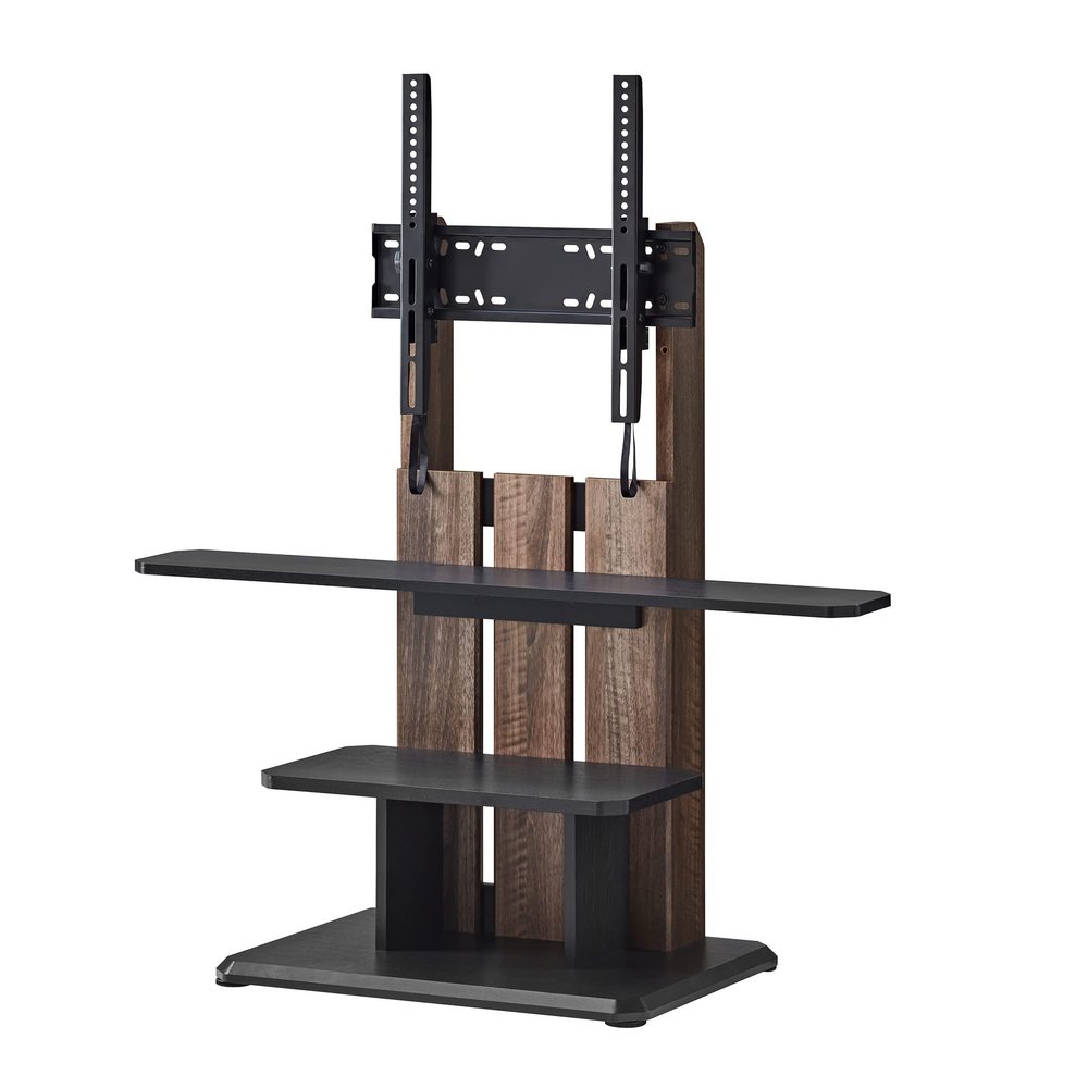 Asahi Wood Processing WS-C590-DB Wall TV Stand, WS-C Style, 24 - 55, Width 23.2 inches (59 cm), Dark Brown, Tilt Function, Casters Included