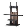 Asahi Wood Processing WS-C590-DB Wall TV Stand, WS-C Style, 24 - 55, Width 23.2 inches (59 cm), Dark Brown, Tilt Function, Casters Included view 1