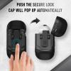 Maxjoy for Airpods 3rd Generation Case, Carbon Fiber Secure Lock Clip Full Body Shockproof Hard Shell Protective Apple for Airpods 3 Case Cover with Keychain for AirPod 3rd Gen 2021 for Men, Black view 3