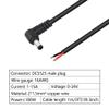 GINTOOYUN 2 Pack 90 Degree DC Power Pigtails Cable, Right Angle DC 5.5mm x 2.5mm Male Plug to Bare Wire Open End Power Supply Replacement Repair Cord, for Monitors, LED Strip Light, Camera,3FT 1m view 3