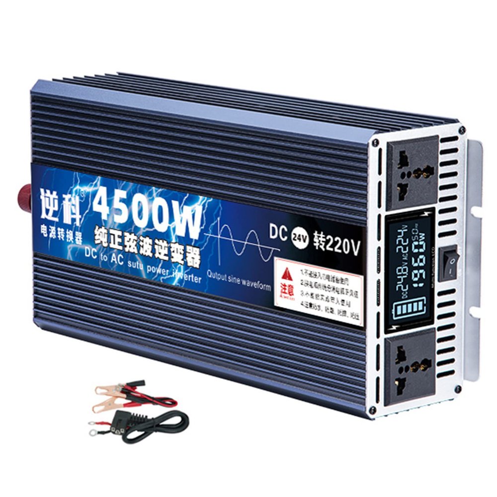 Niczu Pure Sine Wave Inverter DC 12V 24V 48V 60V to AC 220V, 3500W 4000W 4500W 5500W 6500W 8000W 9000W 10000W 12000W Car Power Voltage Converter,4500W-60V