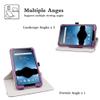 Bige for Vortex Tab 8 4g Rotating Case,DIALN X8 Ultra Case,MAXWEST Nitro 8 Case,Sky Devices Elite Octa Rotating Case,Foxx T8 Plus Rotating Case,Pritom L8 Rotating Case,Purple view 4
