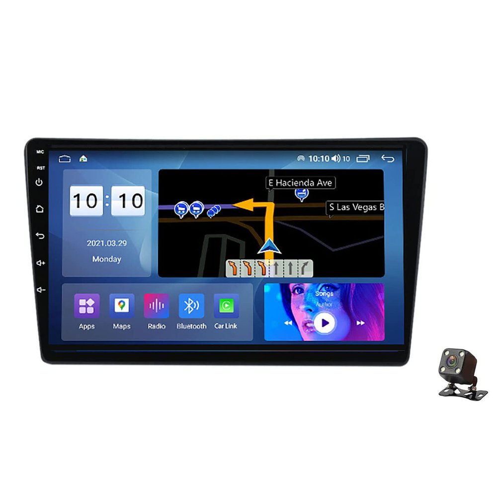 Double Din Android 11.0 Car Stereo Radio 9'' Multimedia Player Head Unit for Toyota Sienna 2004-2010 with Bluetooth Video Receiver SWC DSP RDS USB Carplay WiFi