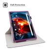 Bige for MAGCH M101 M210 X10 L21 Rotating Case,ZONKO K116 K118 Rotating Case,FEONAL K116 K118 Rotating Case,TPSPAD N10 Rotating Case,XIASHUANGHU RS10 Rotating Case,Purple view 3