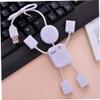 Ckuakiwu USB Hub Man Shape 4 Port Charging Hub USB Mobile Phone Charge for Laptop Pc Cord Splitter view 3