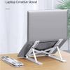 Portable Laptop Stand, Universal Portable Laptop Stand Adjustable ABS or Aluminum Desktop Stand for MacBook Air Pro Tablet Laptop Holder (Black) view 3