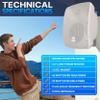 Pyle Outdoor Waterproof Patio Speaker - 3.5" 2-Way Weatherproof Wall/Ceiling Mounted Dual Speaker w/Heavy Duty Grill, w/Transformer Adjuster, Universal Mount, in/Outdoor Use PDWR445TW (White) view 3