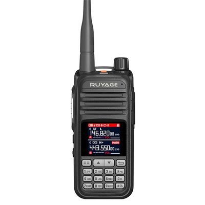 RUYAGE UV2D Walkie Talkies Long Range Air Band 1400mAh Battery NOAA Weather Two Way Radios LED Screen Gifts for Hiking, Camping