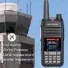 RUYAGE UV2D Walkie Talkies Long Range Air Band 1400mAh Battery NOAA Weather Two Way Radios LED Screen Gifts for Hiking, Camping view 4