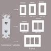 BUPLDET 2 Port Ethernet CAT6 Insert Wall Plate White - CAT6 RJ45 Keystone Jack Insert Cover Plate for Midsize/Oversize Wallplate view 4