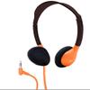 HamiltonBuhl HA2-ORG Personal On-Ear Stereo Headphones 200-Pack  Orange, Replaceable Foam Cushions, Adjustable Headband, 5 ft Chew-Resistant Dura-Cord, 3.5mm Stereo Plug view 2