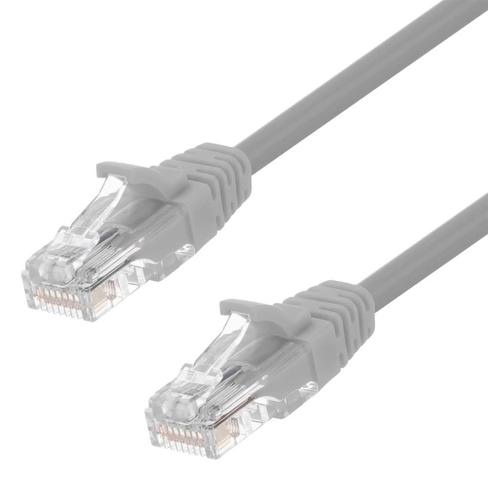 NavePoint Patch Cable, CAT5e, UTP, 24AWG/7 * 0.18 MM, 0.5 Ft, 10 Pack, Gray