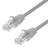 NavePoint Patch Cable, CAT5e, UTP, 24AWG/7 * 0.18 MM, 0.5 Ft, 10 Pack, Gray view 1
