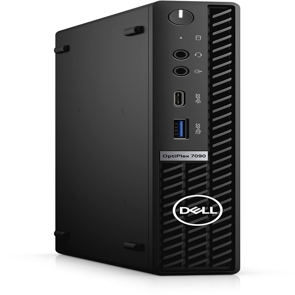 Dell Optiplex 7090 Micro Desktop | Core i7-10700T - 512GB SSD Hard Drive - 32GB RAM | 8 cores @ 4.5 GHz Win 11 Pro Black (Renewed)