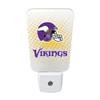 Party Animal NFL Team LED Night Light, with Auto Sensor and 3 Light Settings, Slim 5-Inch Design fits Standard Outlets, Minnesota Vikings view 1