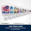 Party Animal NFL Team LED Night Light, with Auto Sensor and 3 Light Settings, Slim 5-Inch Design fits Standard Outlets, Minnesota Vikings view 2
