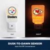 Party Animal NFL Team LED Night Light, with Auto Sensor and 3 Light Settings, Slim 5-Inch Design fits Standard Outlets, Minnesota Vikings view 3