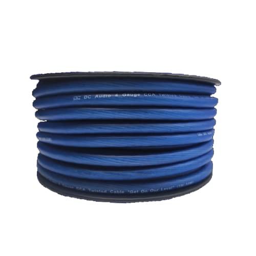 DC Audio - 4 AWG CCA Power/Ground Cable - 35ft - Blue
