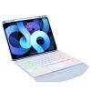 7-Color Backlight iPad Pro11 Keyboard case 3rd/2nd/1st Touchpad 360Rotatable Vertical Stand Detachable Bluetooth Keyboard Transparent Back Cover (iPad Pro11, Blue) view 2