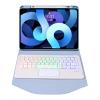 7-Color Backlight iPad Pro11 Keyboard case 3rd/2nd/1st Touchpad 360Rotatable Vertical Stand Detachable Bluetooth Keyboard Transparent Back Cover (iPad Pro11, Blue) view 3