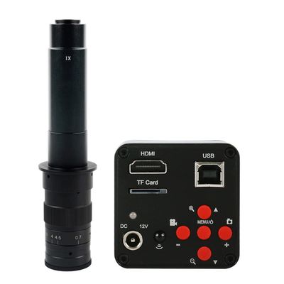Microscope Accessories Kit 50MP 1080P USB Industrial Electronic Video Microscope Camera C-Mount Microscope Slides (Color : with 300x Lens)