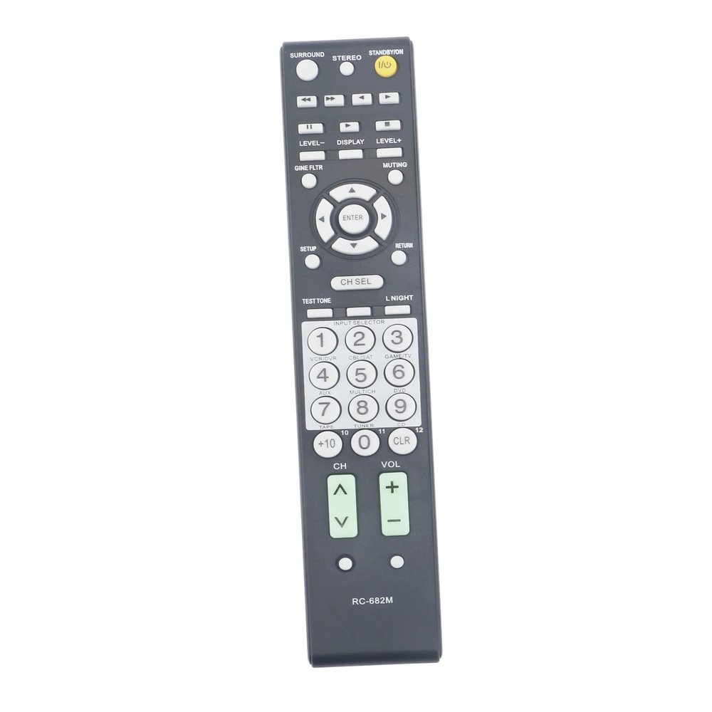 ALLIMITY RC-682M Replacement Remote fit for Onkyo Speaker AV Receiver TX-SR8240 TX-SR506 HTR550 HTR550S HTR557 TX-SR504 TS-DS494 TXSR50 SR605B SR605S HTS680 HTS780HTR340 HTR340S HTR550 HTR550S