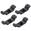 Cable Holder Clips, Self Adhesive Cable Management Cord Organizer, Multi-Functional Silicone Wire Organizers for Desktop USB Charging Cable Nightstand Power Cord Wire PC Office Home, Black view 1