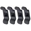 Cable Holder Clips, Self Adhesive Cable Management Cord Organizer, Multi-Functional Silicone Wire Organizers for Desktop USB Charging Cable Nightstand Power Cord Wire PC Office Home, Black view 2