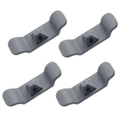 Cable Holder Clips, Self Adhesive Cable Management Cord Organizer, Multi-Functional Silicone Wire Organizers for Desktop USB Charging Cable Nightstand Power Cord Wire PC Office Home, Grey