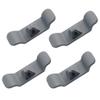 Cable Holder Clips, Self Adhesive Cable Management Cord Organizer, Multi-Functional Silicone Wire Organizers for Desktop USB Charging Cable Nightstand Power Cord Wire PC Office Home, Grey view 1