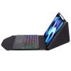 7-Color Backlight iPad Air5 2022/Air4 2020 Keyboard case Touchpad 360Rotatable Vertical Stand Detachable Bluetooth Keyboard Transparent Back Cover (iPad Air5/Air4, Black) view 4