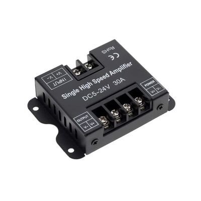 30A LED Strip Amplifier DC5-24V Single High Speed Amplifier for Single Colour LED Strip Power Repeater Console Controller