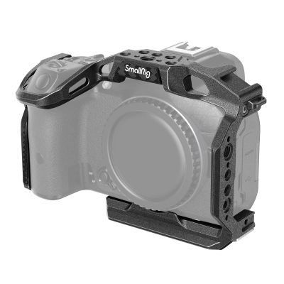 SmallRig R7 Cage for Canon R7, Aluminum Alloy R7 cage with Quick Release Plate for Arca Stand, Cold Shoe, NATO Rail and Threaded Holes, Formfitting Camera Cage Video Rig for Canon R7-4003